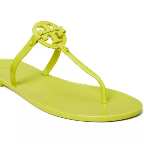 TORY BURCH Mini Miller Jelly Thong Sandals in Leaf Green - Picture 3 of 3